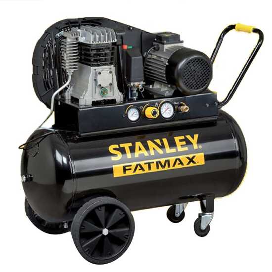Stanley Fatmax B 350/10/100 T - Belt-driven Electric Air Compressor - 3 Hp Motor - 100 L