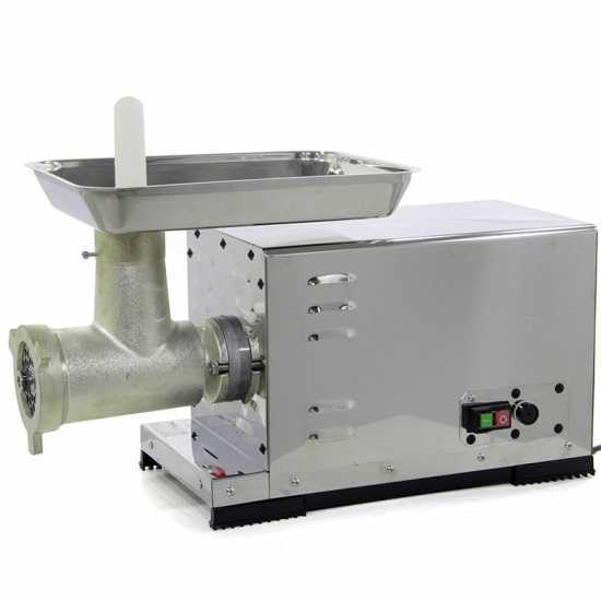 Reber 10026 N INOX meat grinder - meat mincer - N.32 - 1800W induction electric motor