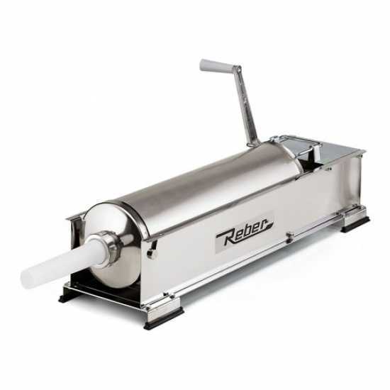 Slot Agressief draadloze Reber 8964 N INOX tabletop sausage stuffer , best deal on AgriEuro