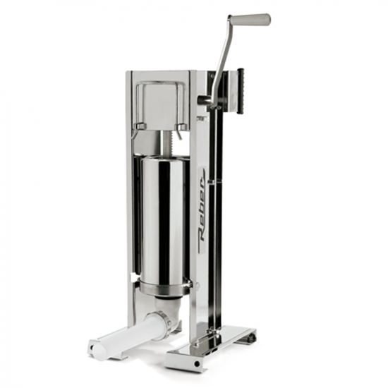 Reber 8970 V INOX - 5 Kg Manual Vertical Sausage Stuffer - 2 Speeds 