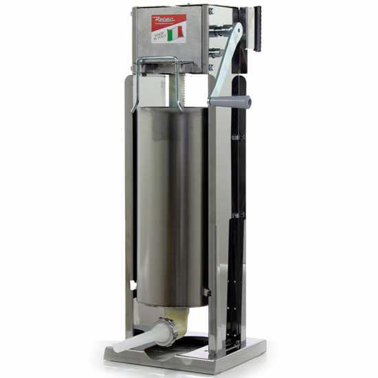 Reber 8975 V INOX - 15 Kg Vertical Sausage Stuffer - 2 Speeds with Case