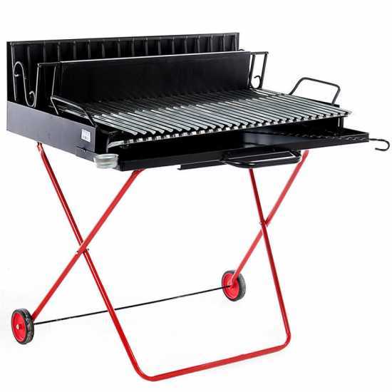 Pegoraro Angelo 323 Maxi - Portable Wood-fired and Charcoal Barbecue - Foldable