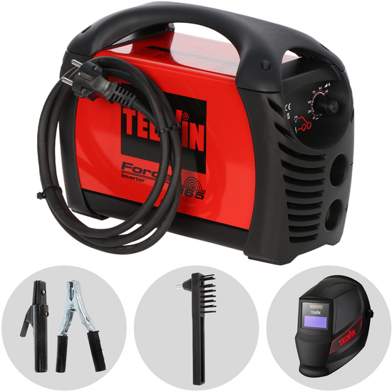 Telwin Force 165 - Inverter Welder (MMA) + Mask, direct current (DC)