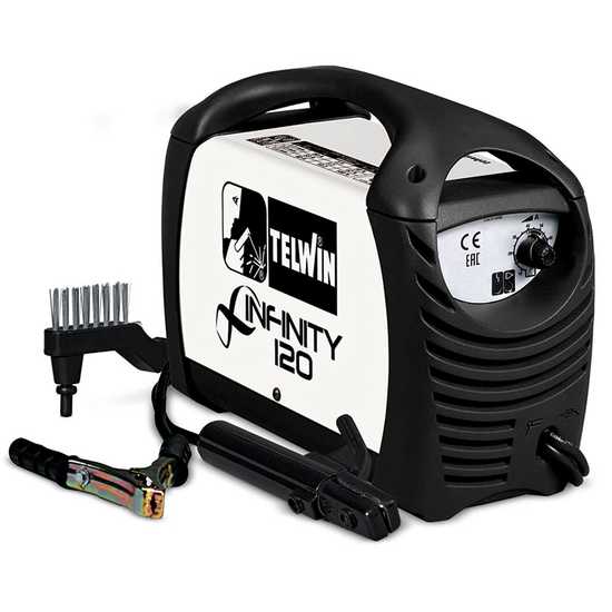 Telwin Infinity 120 Direct Current Electrode Inverter Welding Machine - 80 A - Kit