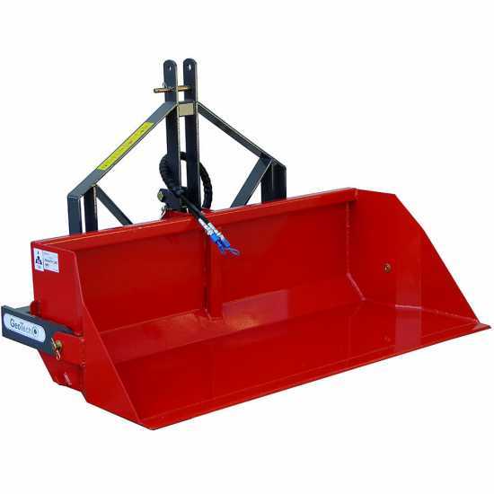 GeoTech 200 cm - Tractor-mounted Hydraulic Loader Bucket - Heavy Series - 700 Kg Loading Capacity