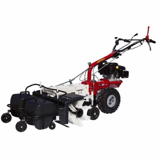 Eurosystems P70 EVO Petrol Power Sweeper - 88 cm Brush with Collector - B&amp;S 850E I/C Engine