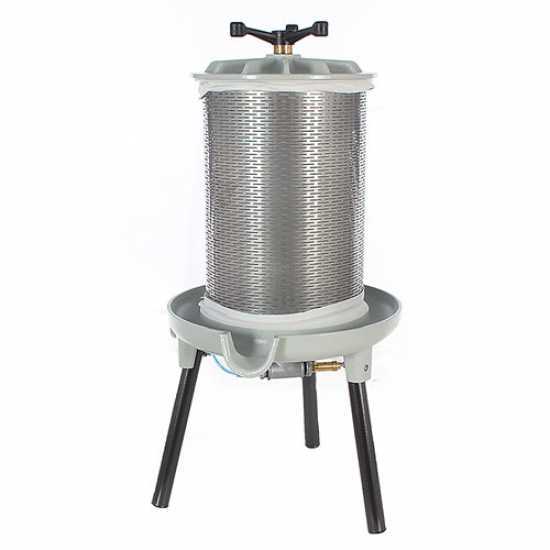 Grifo PEA20 - 20 L Pneumatic Fruit Press - Stainless Steel Tank 