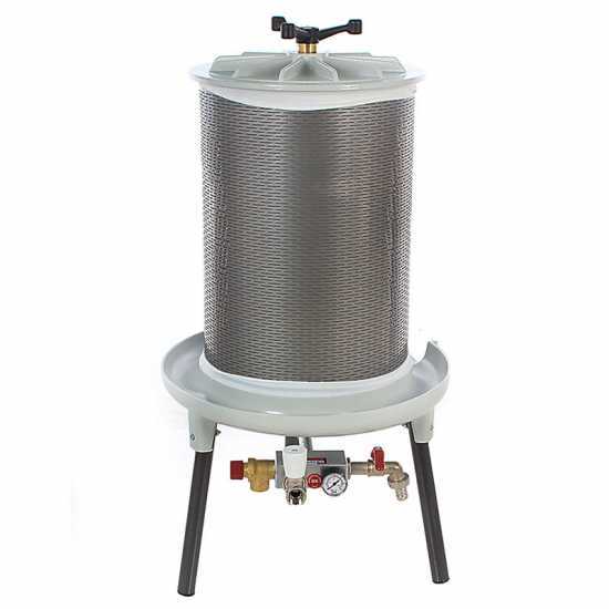 Grifo PEW80 - 80 L Hydraulic Fruit Press - Stainless Steel Tank 
