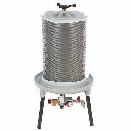Grifo PEW20 - 20 L Hydraulic Fruit Press - Stainless Steel Tank 