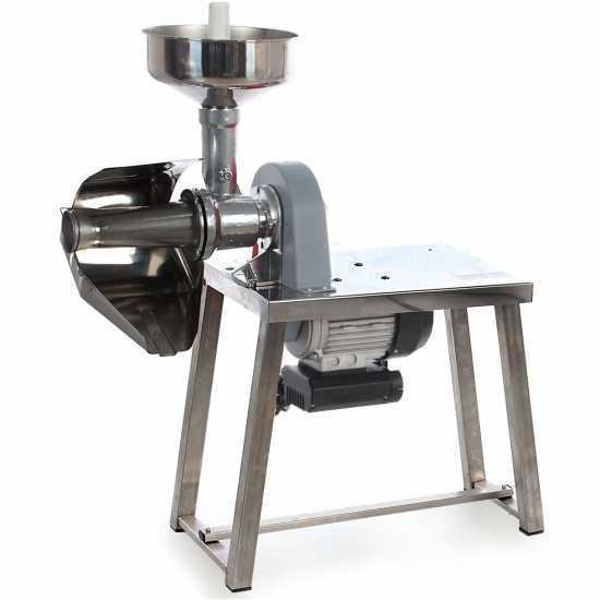 AE-SM5 INOX Electric Motor Tomato Press wth Bench - 600 W - 1 HP