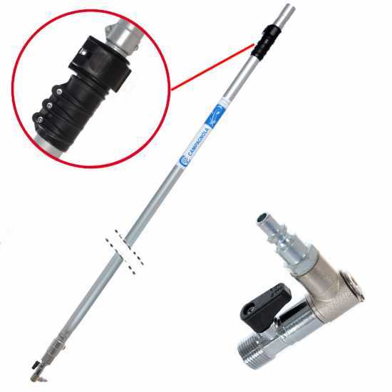 Campagnola ExtraLight Pneumatic Aluminium Extension Pole - Telescopic 181-317 cm