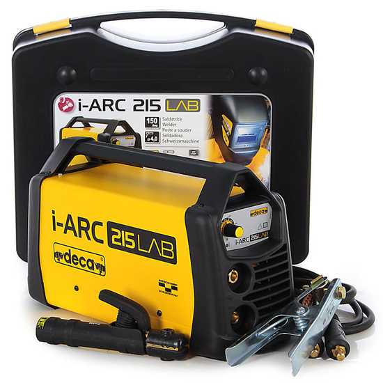MMA Deca i-ARC 215 LAB Inverter Welding Machine - 150 A - 230V - Complete Use Kit