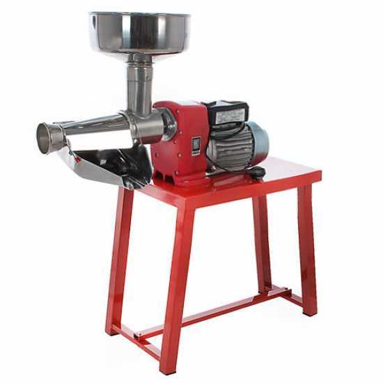 New O.M.R.A. OM-2815-EE - Tomato Press on Bench - 1400 W Electric Motor - 220V