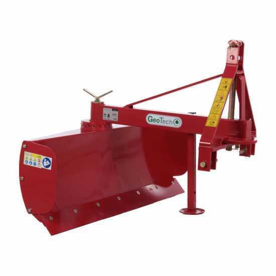 GeoTech DL120 Tractor-mounted Grader Blade - 360&deg; Rotation and Adjustable Arm