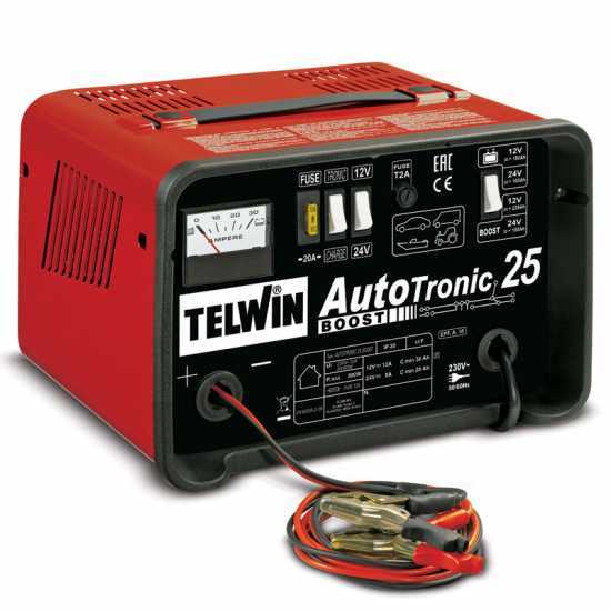 Telwin Autotronic 25 Boost Car Battery Charger and Maintainer - 12/24V Lead Batteries