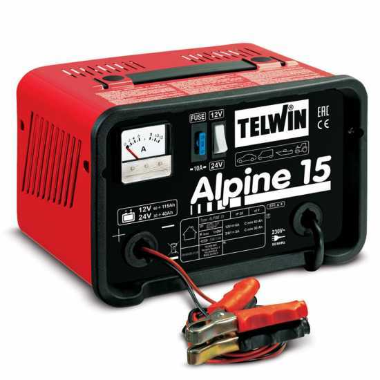 Telwin Alpine 15 Battery Charger - WET batteries with 12/24V voltage - single-phase