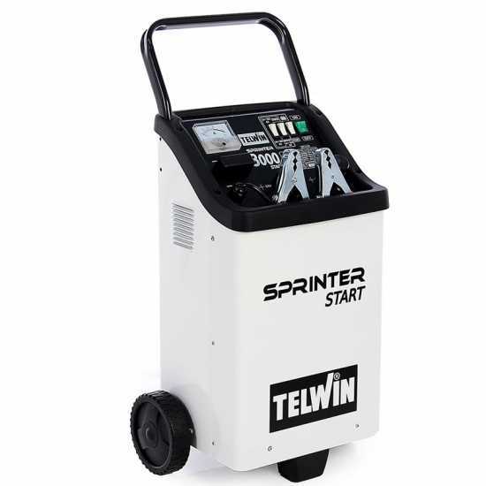 Telwin Sprinter 3000 Start Car Battery Charger and Starter - 12/24 V WET/START-STOP Batteries
