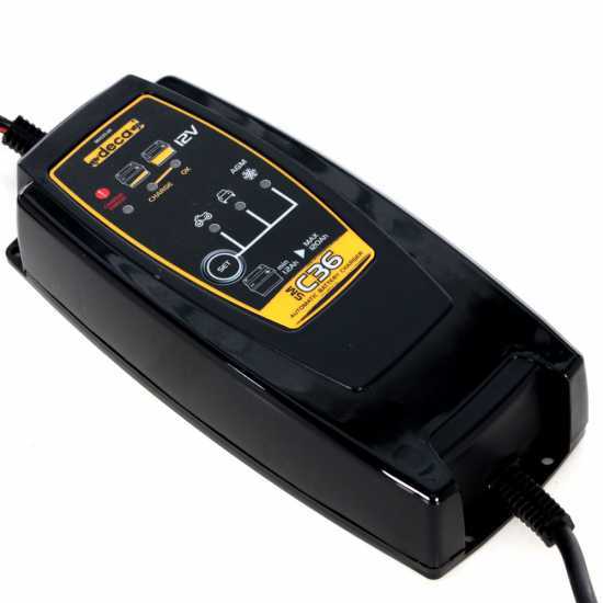 Deca SM C36 Automatic Car Battery Charger - 12V - Car and Motorcycle Batteries up to 75Ah
