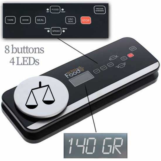 Royal Food TV 3250 - Vacuum Sealer + Scale - 30 cm Sealing Bar