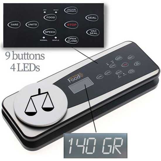 Royal Food BV 3250 - Vacuum Sealer with Scale - 30 cm Sealing Bar