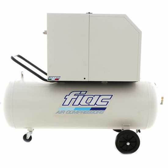 Fiac Silent AB200/360M - Wheeled Electric Air Compressor - Single-phase - Belt-driven - 3 Hp