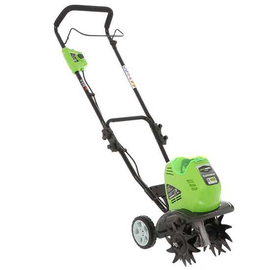 Greenworks 40 V Zappatrice - Battery-powered Garden Tiller - 40V - WITHOUT BATTERY AND CHARGER