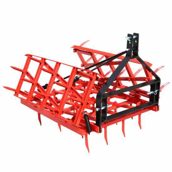 AgriEuro EPM40 medium series fixed tooth harrow -  portable / towed - 40 teeth, foldable - 200 cm