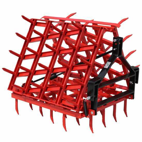 AgriEuro EPPR60 heavy-duty reinforced fixed tooth harrow -  portable / towed - 60 teeth - 300 cm