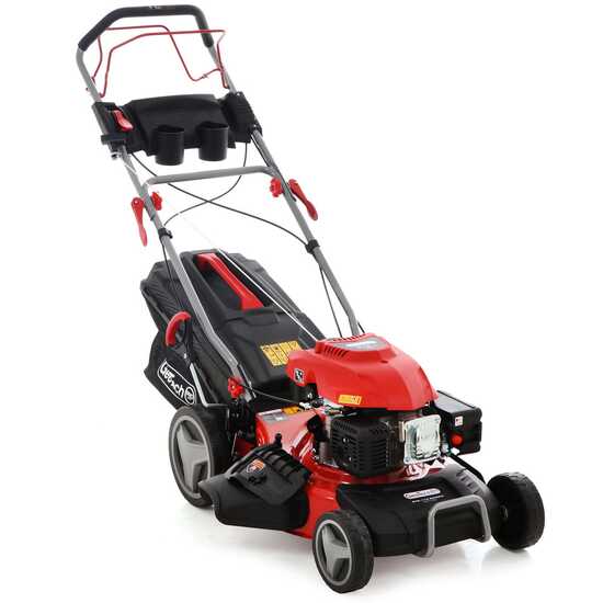 GeoTech Pro S46-175 BMSGW Self-propelled Petrol Lawn Mower with 173 cc Engine - 4 in 1