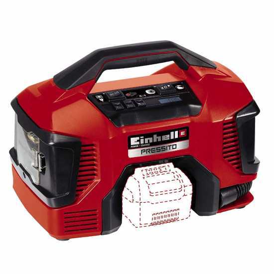 Einhell Pressito TE-AC 18/11 - Portable Compact Battery-powered Air Compressor - BATTERY AND CHARGER NOT INCLUDED