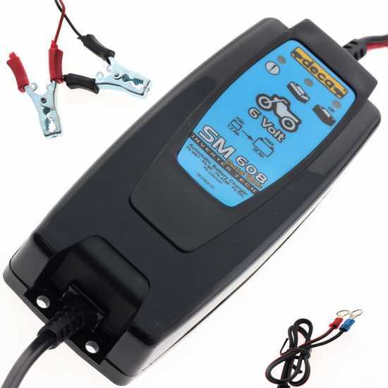 Deca SM 608 - Automatic Battery Charger - 6 V - Car and Motorcycle Batteries up to 35Ah