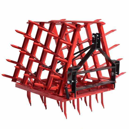 AgriEuro EPPR60 D.T. heavy-duty reinforced fixed tooth harrow - double reinforced frame - 60 teeth - 300 cm