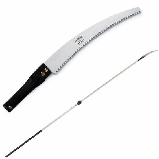 Curved-blade Pruning Saw 330 mm on oval 4 m telescopic pole Archman Art. 24+69