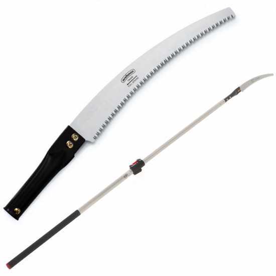 Curved-blade Pruning Saw 330 mm on oval 2 m telescopic pole Archman Art. 25+69