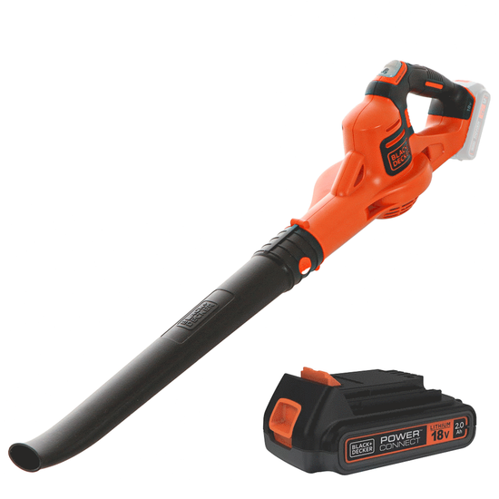 GWC1820PC-QW PowerCommand Black &amp; Decker Leaf Blower - 18 V 2 Ah