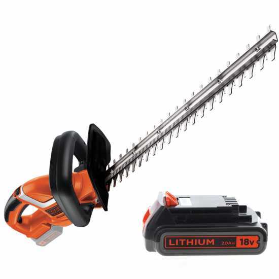 Black &amp; Decker GTC1845L20-QW Battery-powered Hedge Trimmer, 18V - 2 Ah Battery - 45 cm Blade
