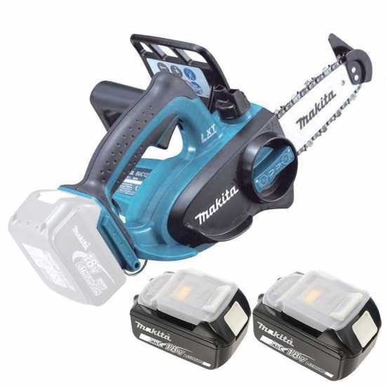 Makita DUC122RTE - 2x 18V 5Ah Battery-powered Electric Chainsaw - 11.5 cm Blade