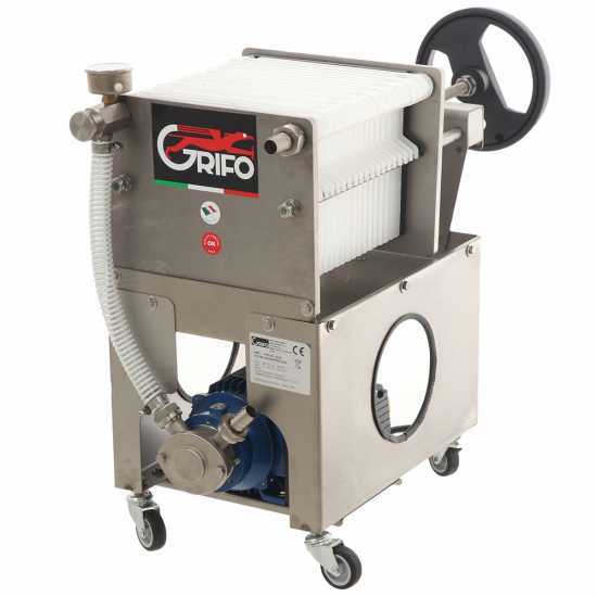 Grifo Professional FCP20-Olio - Wheeled Oil Carton Filter - Liverani Stainless Steel Pump