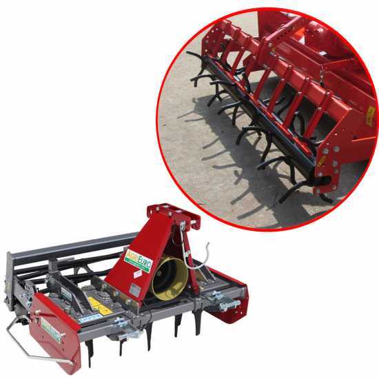 RF110 Power Harrow - 110 cm Working Width  -10 Blades Light Series - Spike Roller