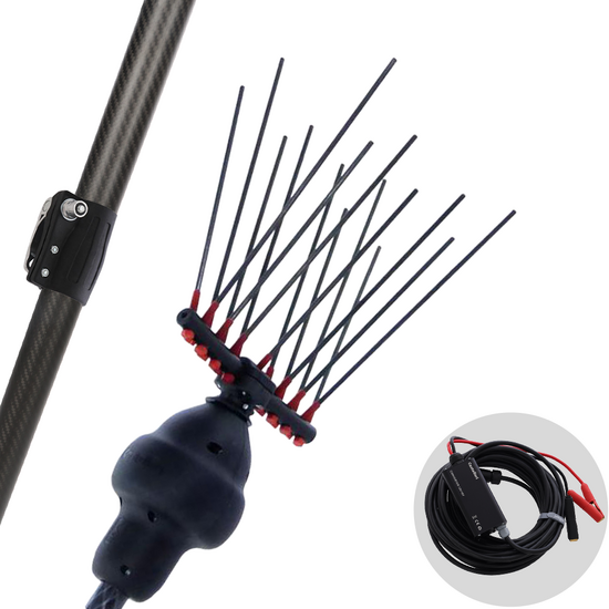 Castellari Fenix L V2 - Electric Car-type Battery-powered Olive Harvester with cable supplied - Carbon Telescopic Pole 230/320