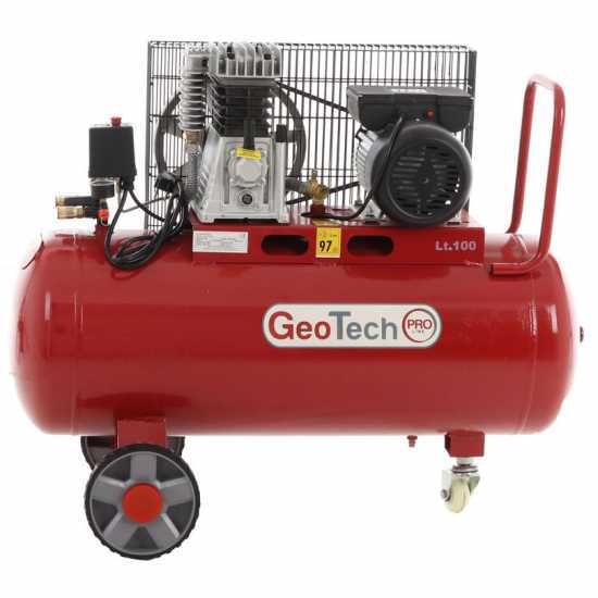Geotech BACP100-10-3 - Belt-driven Electric Air Compressor - 3 Hp Motor - 100 L - 10 bar