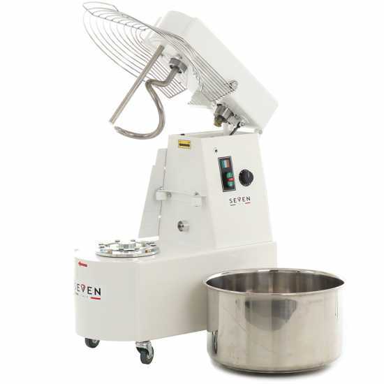 Seven Italy GHR 40 2V - Spiral mixer - 400V - With wheels and timer - 2 Speeds