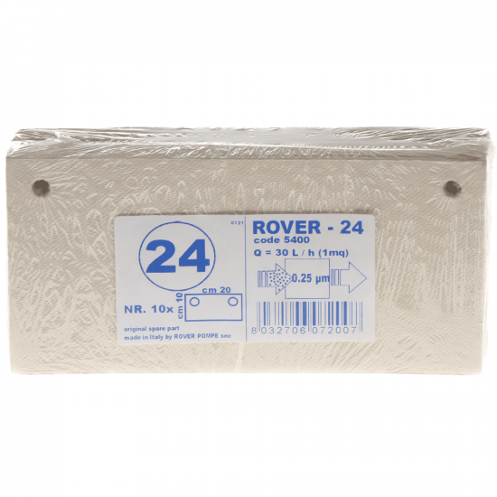 Type 24 - Rover filter cartridges for Pulcino filter pumps - 20x10 cm - 10 pieces