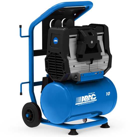 ABAC SILVERSTONE OS15P - Silenced, oil-less, single-phase electric air compressor - Motor 1.5 HP - 10 l