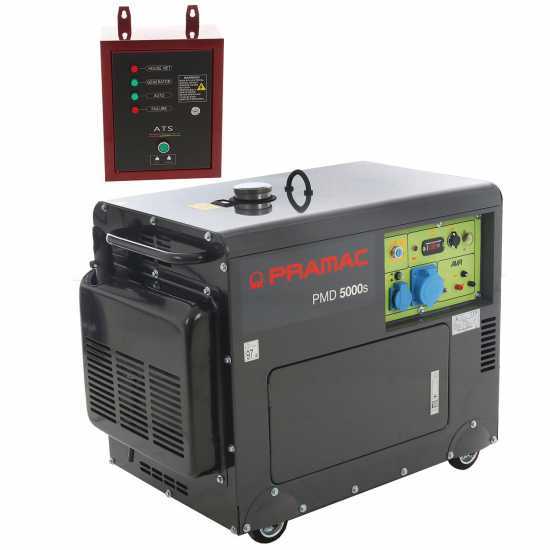 Pramac PMD5000s - 5 kW Silenced Diesel Power Generator with AVR - DC 4.2 kW Single-phase + ATS