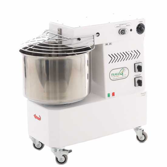 Famag IM 20/400 New 2-Speed - 18 kg three-phase spiral mixer