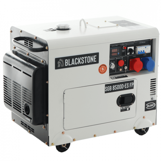 Blackstone SGB 8500 D-ES FP - 6.3 kW Silenced Diesel Power Generator with AVR - DC 6 kW Full-Power