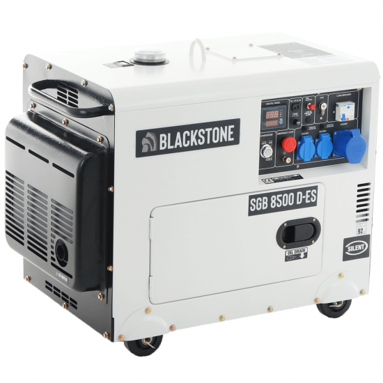 Blackstone SGB 8500 D-ES - 6.3 kW Silenced Diesel Power Generator with AVR - DC 6 kW Single-phase