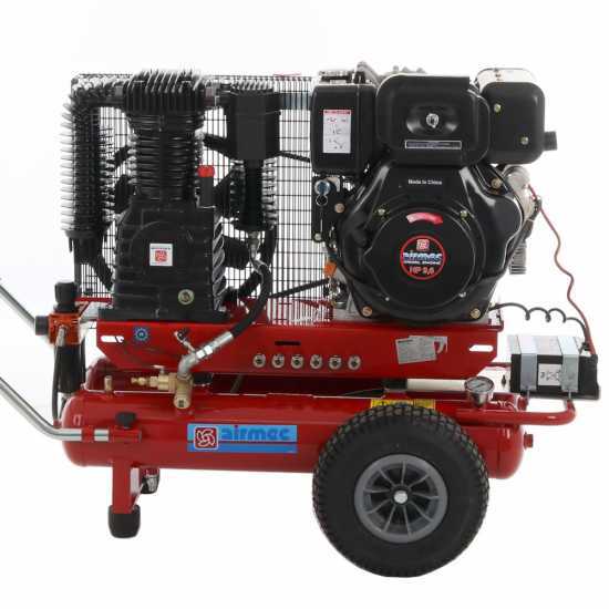 Airmec TTD 3496/900 Petrol Engine-driven Air Compressor - 9.6 HP Diesel engine - 900 L/min