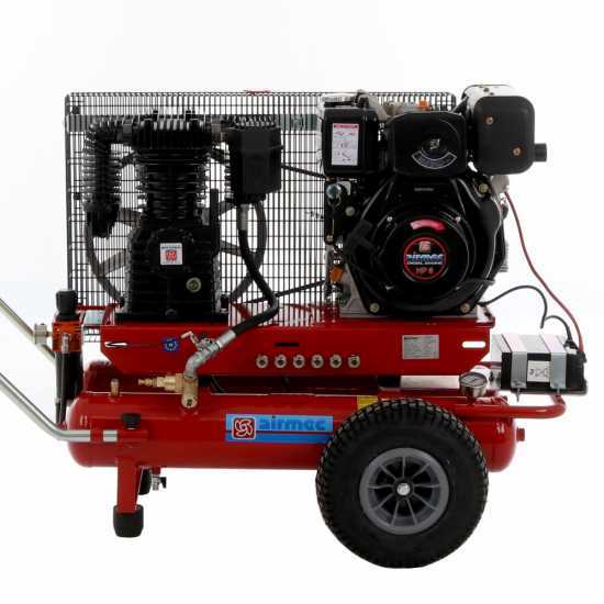 Airmec TTD 3460/650 Petrol Engine-driven Air Compressor - 6 HP Diesel Engine - 650 L/min